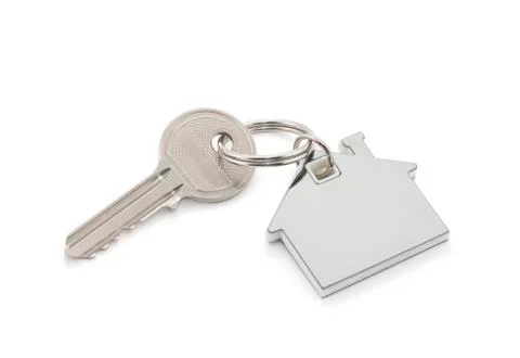 House key with clipping path Stock Photos