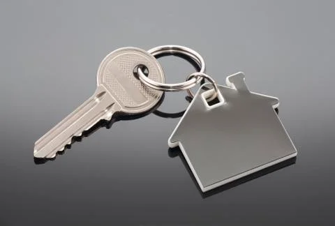 House key with clipping path Stock Photos