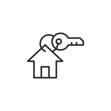 House Key Icon Stock Illustration