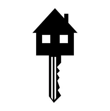 A house key Stock Illustration