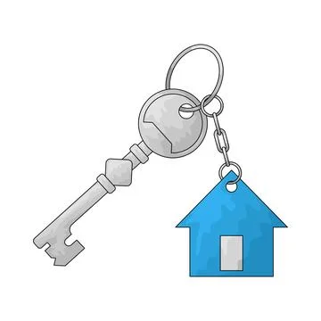 House Key illustration Stock Illustration