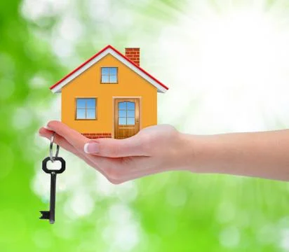 The house with key Stock Photos