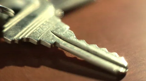 House Key Teeth Close Up Stock Footage 100279