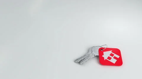 House keys falling + matte Video stock 53050712