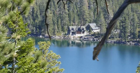 House at the lake Stock Footage 48753264