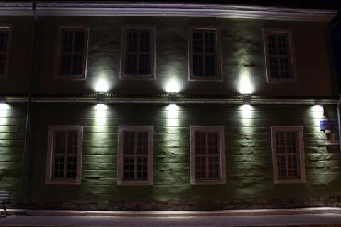 House with lanterns Stock Photos