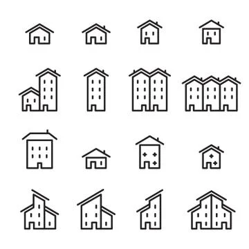 House line icon Stock Illustration