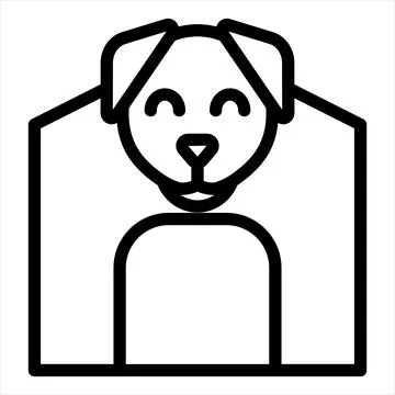 House line icon vector illustration isolated on white background Stock Illustration