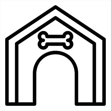 House line icon vector illustration isolated on white background Stock Illustration