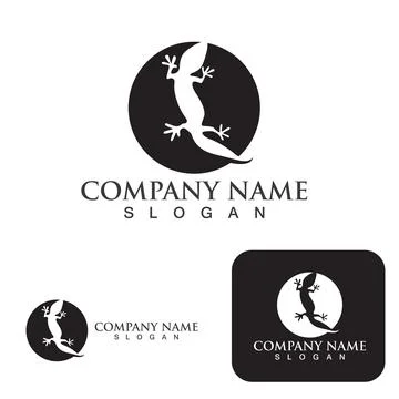 House lizard vector print template Stock Illustration