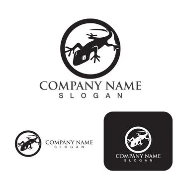 House lizard vector print template Stock Illustration