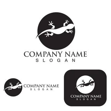 House lizard vector print template Illustrazione stock