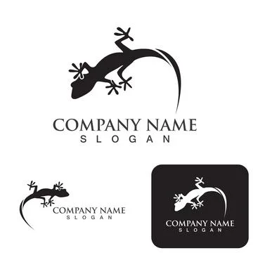 House lizard vector print template Stock Illustration