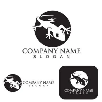 House lizard vector print template Stock Illustration