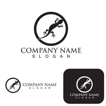 House lizard vector print template Stock Illustration