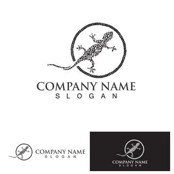 House lizard vector print template Stock Illustration