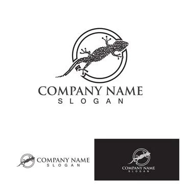 House lizard vector print template Stock Illustration