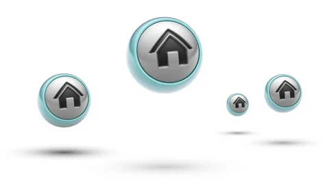 House. Looping. Alpha channel. Stock Footage 64542121