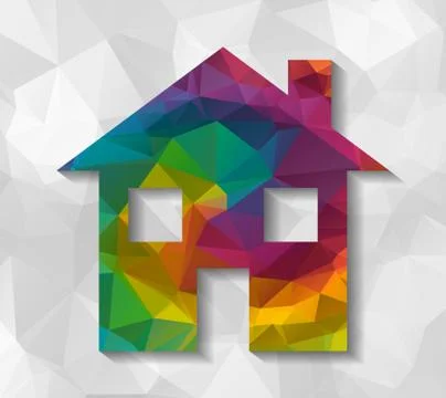 House low poly 스톡 일러스트