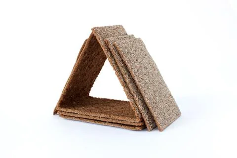 House made of rye crispbreads Stock Photos