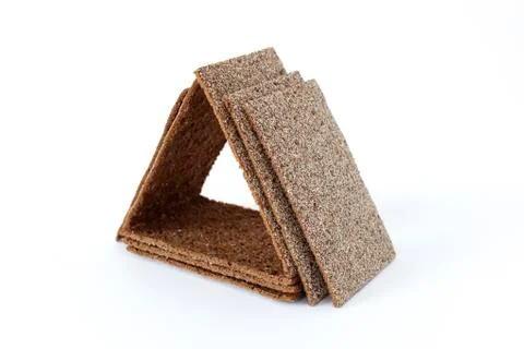 House made of rye crispbreads Stock Photos