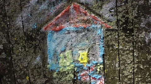 House made of sand appears Stock Footage 43252037