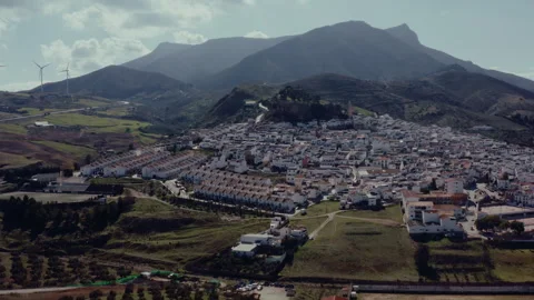 House in Malaga shot from a drone Stock Footage 255763721