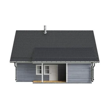 House mansion, front view Stock Illustration