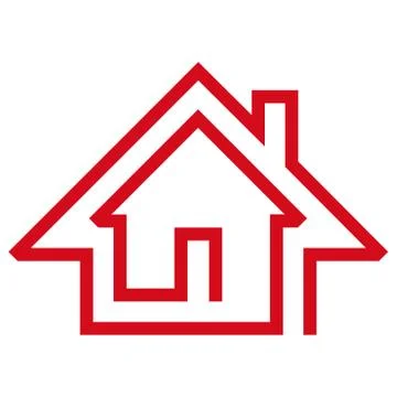 House with maze image Stock Illustration