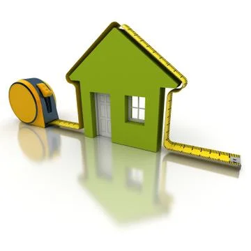 House measuring green Stock Illustration