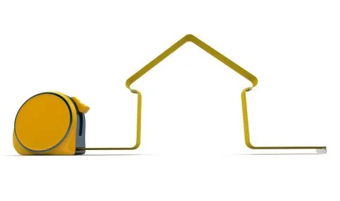 House measuring Stock Illustration