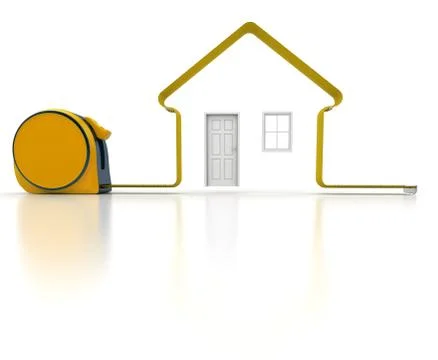 House measuring Stock Illustration