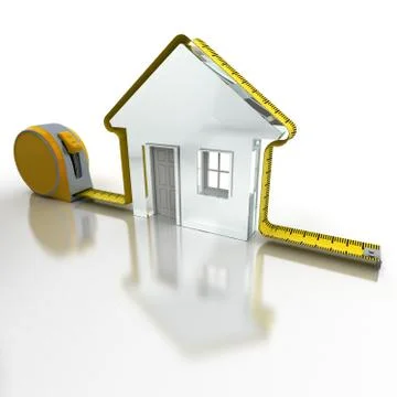 House measuring Stock Illustration
