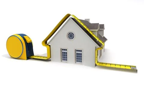 House measuring Stock Illustration
