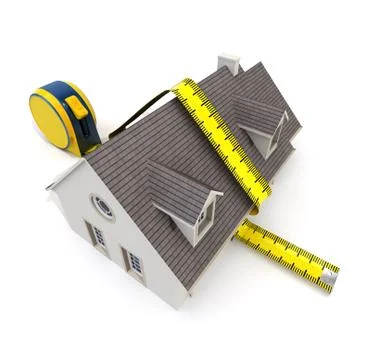 House measuring Illustrazione stock