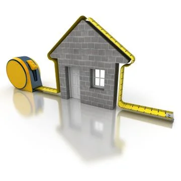 House measuring mortar Stock Illustration