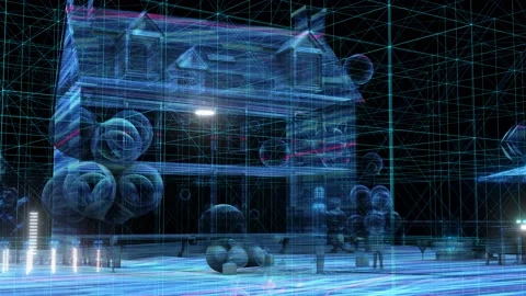 House in Metaverse Stock-Footage 197060848