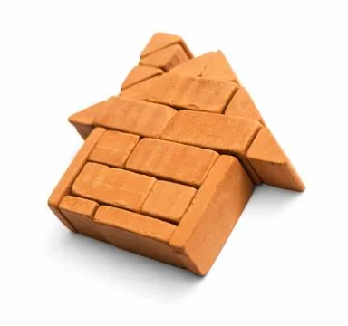 House of mini bricks Stock Photos