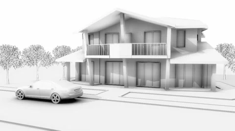 House model build Stock Footage 7732275