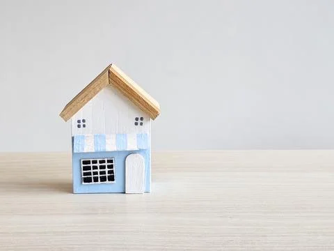 House model with a copy space. Stock Photos