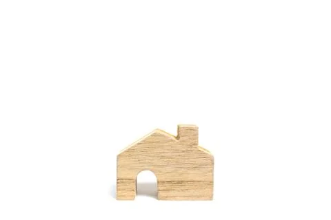 House model isolated on white background Foto stock