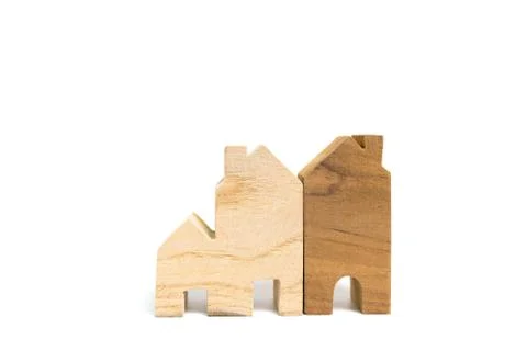 House model isolated on white background Foto stock