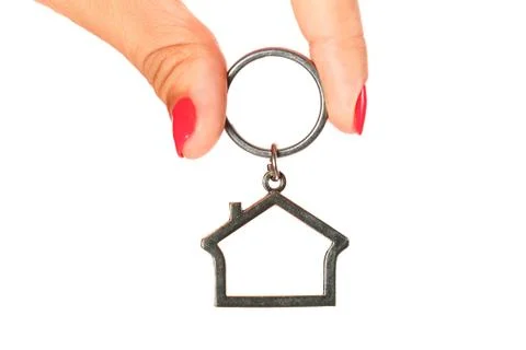 House model isolated on white Foto stock