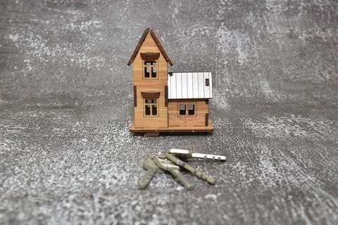 House model with keys. Foto stock
