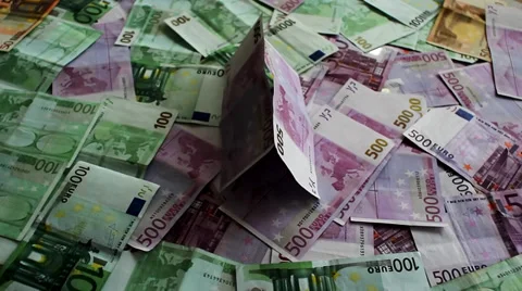 House of money collapsed Video stock 35741821