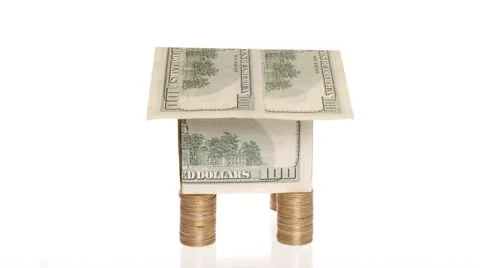 House from money Stock Footage 3476509