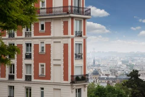 House in Montmartre, Paris Stock Photos