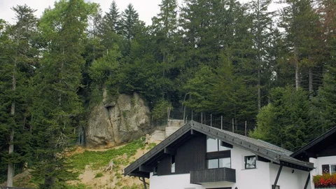 House On The Mountain Forest Stock Footage 120419785