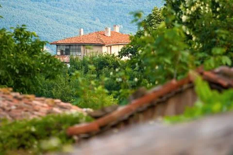 The House in the mountains Stock Photos