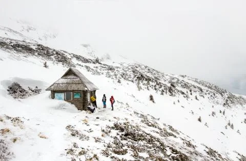 House in the mountains. Stock Photos